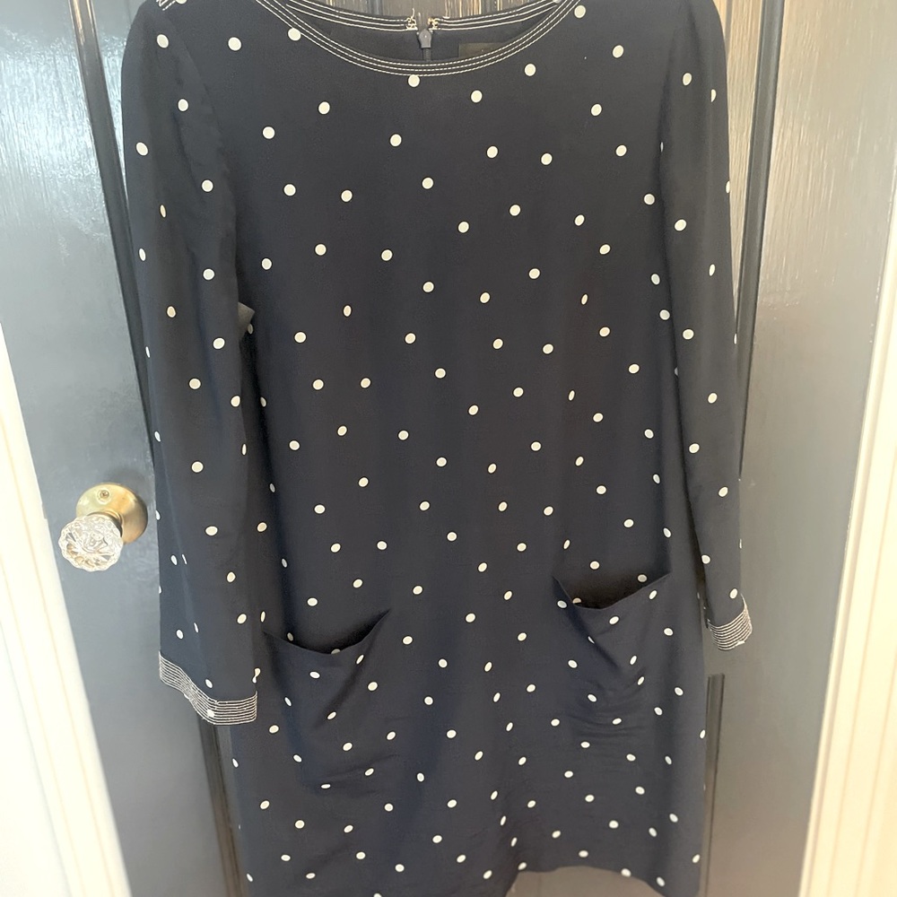 J. Crew silk polka dot dress
